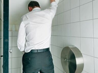 Frequent urge to urinate in men with prostatitis