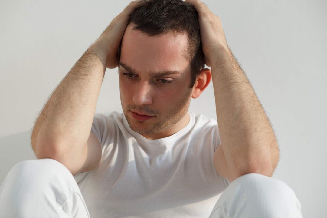 A man fell ill with prostatitis, which causes inflammation of the prostate.